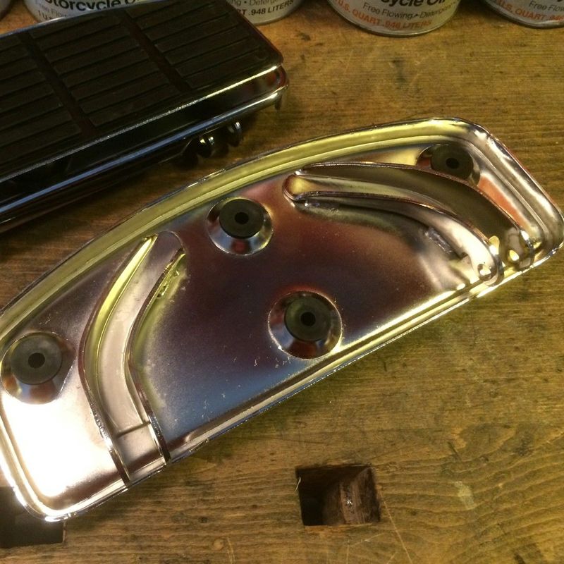 ライダーフットボード トラディショナルシェイプ クローム-02