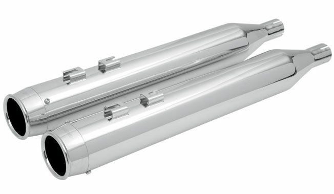 パイソン　4インチスリップオンマフラー　クロームビレットエンドキャップ-02