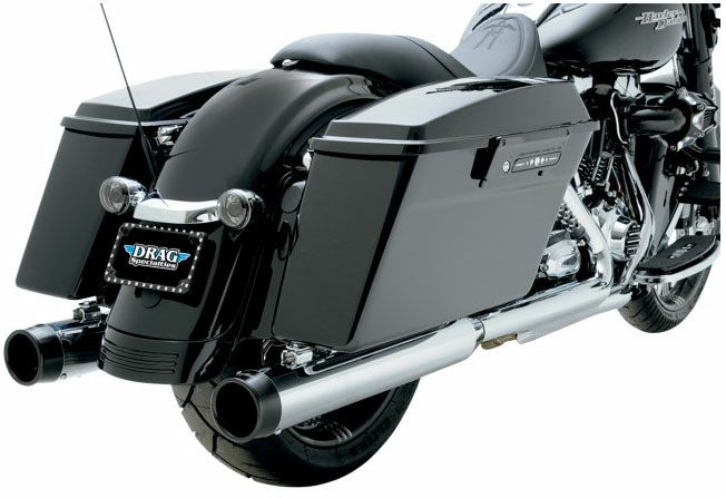 Python　4インチスリップオンマフラー　ブラックビレットエンドキャップ-01