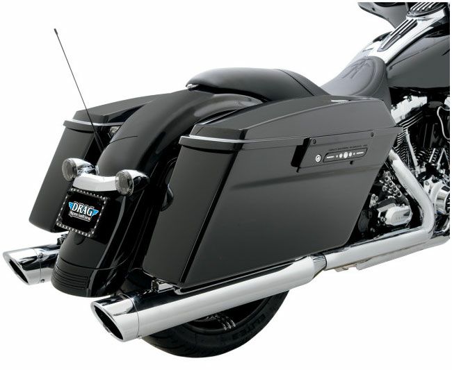 Python　4インチスリップオンマフラー　クロームビレットエンドキャップ-01