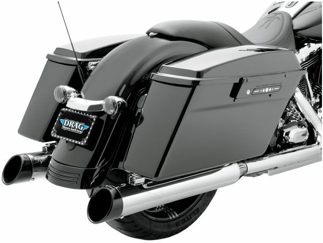 Python　4インチスリップオンマフラー　ブラックビレットエンドキャップ-01