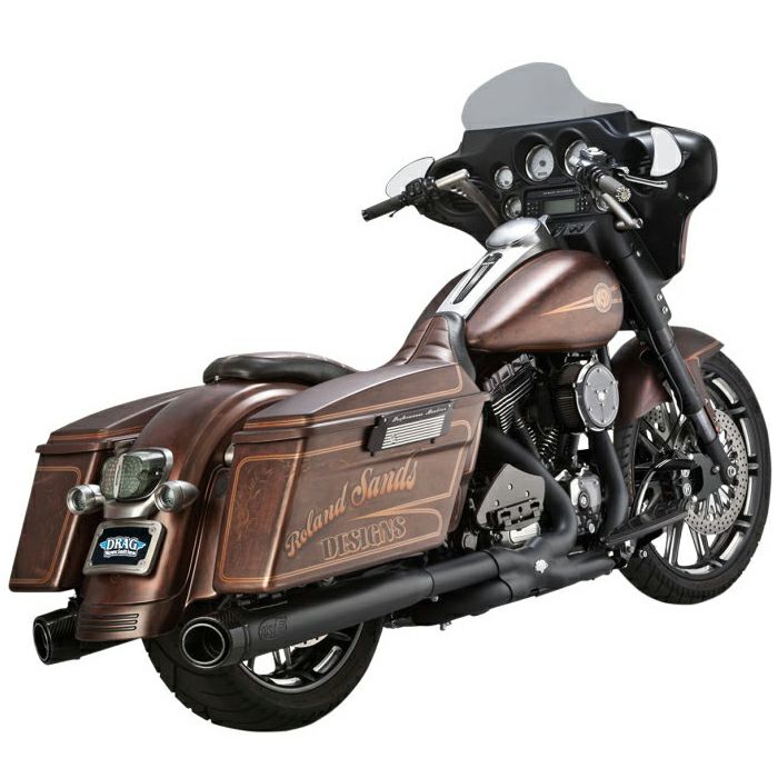 RSD SLANTデザイン　スリップオンマフラー ブラック-01