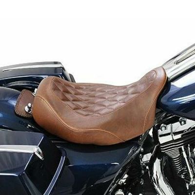Mustang　ワイドトリッパー・ソロシート ダイアモンドスティッチ ブラウン