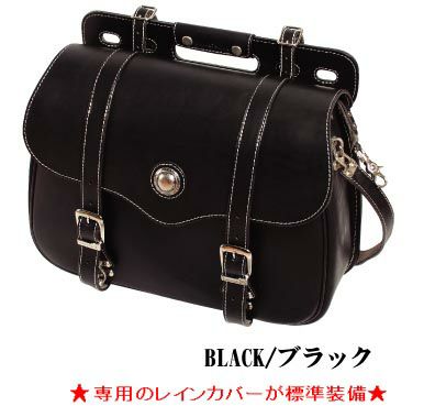 デグナー PRSB-9A プレミアムレザーサドルバッグ/ブラック-01