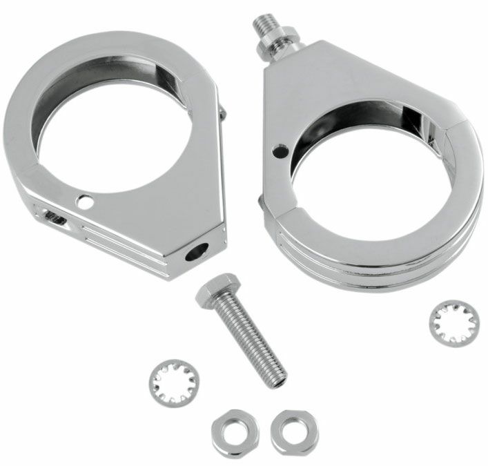 ウインカー左右 前後 ハーレー純正 フォーク移設クランプ 49mm 【公式