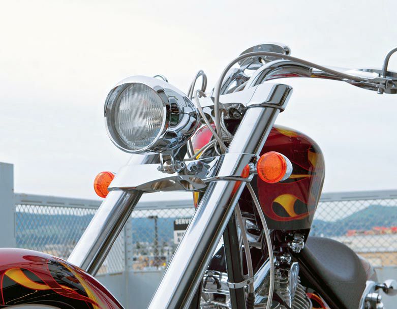 アレンネス Bullet ヘッドライト バイザーリング クローム-02