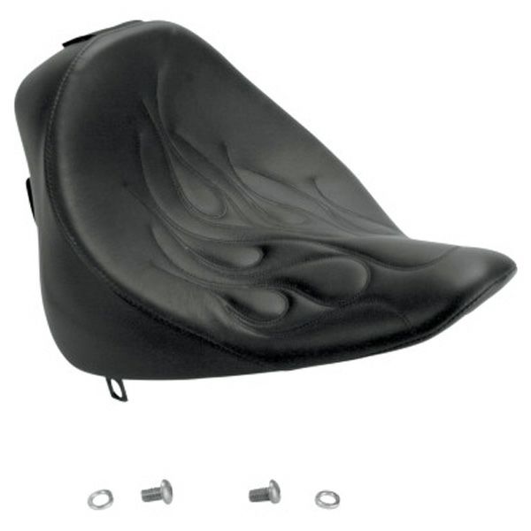 DannyGray ビッグシート Backrestソロシート フレイム ソフテイル-01