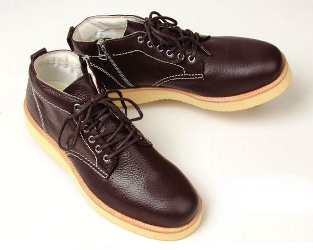 【DEGNER/デグナー】牛革スニーカーブーツ （ブラウン）-01