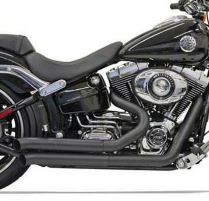 BASSANI ProStreet ターンアウト マフラー ブラック FXSB,FXSBSE,FXCW |ハーレーパーツ専門店 HDパーツ