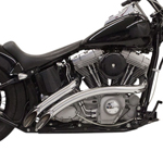 BASSANI RadialSweepers マフラー クローム/クロームシールド