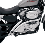 PAUGHCO Upsweep フィッシュテールマフラー クローム スポーツスター