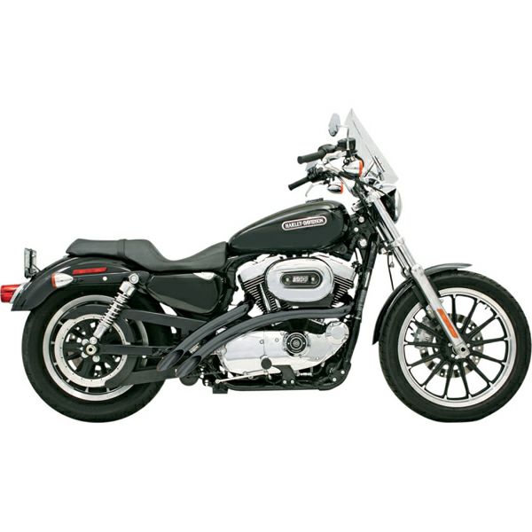 BASSANI RadialSweepers マフラー ブラック スポーツスター |ハーレーパーツ専門店 HDパーツ