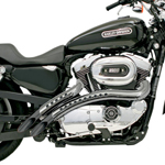 BASSANI RadialSweepers マフラー　ブラック/クロームシールド-01