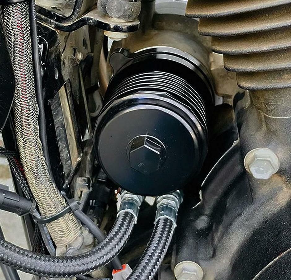 FLO ハイフロー・オイルフィルター ブラック ハーレー用3