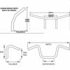 Drag Specialties 1インチ ハンドルバー 12インチ エイプハンガーナローグライド-02