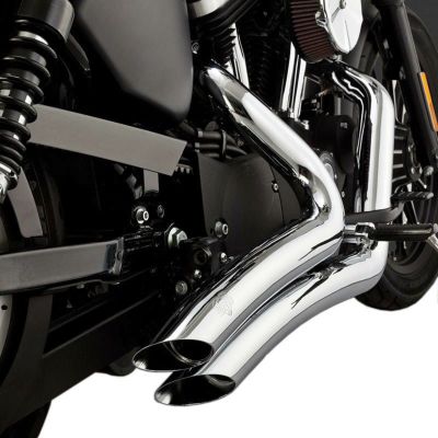 【SALE】バンス＆ハインズ （VANCE&HINES） ビッグラディウス 2-2 フルエキ・マフラー クローム スポーツスター