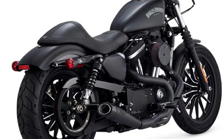 Roland Sands Design スラント 2-into-1 ブラック カーボンOPS 2014以降XL-02