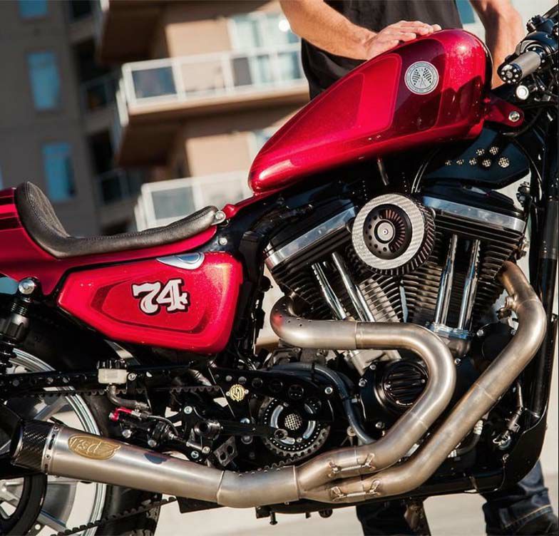 Roland Sands Design　スラント　2-into-1　ステンレス '14以降スポーツスター-01