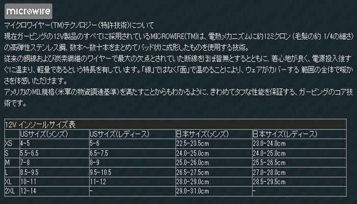 【GERBING/ガービング】12V 電熱インソール-02