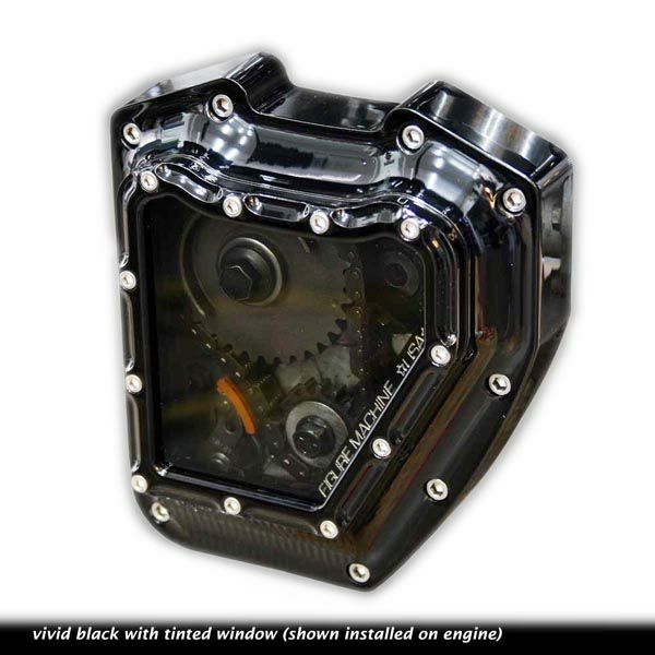 FigureMachine Vision カムカバー　ツインカム　ビビッドブラック-01