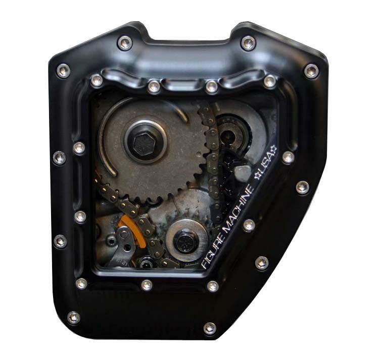 FigureMachine Vision カムカバー　ツインカム ブラックデニム-01