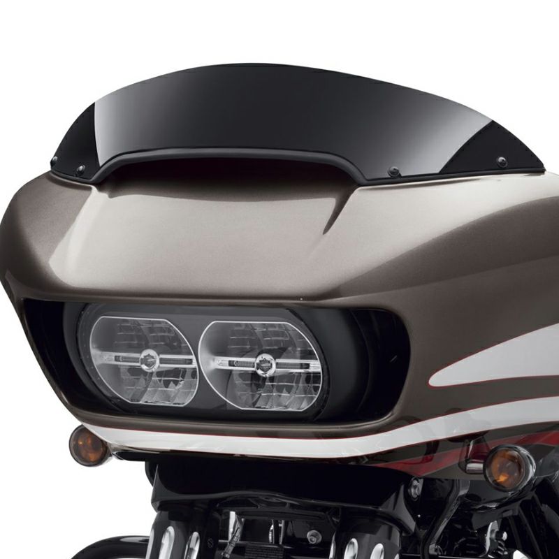 ロードグライド コントゥア・ウインドデフレクター ブラック 152mm-01