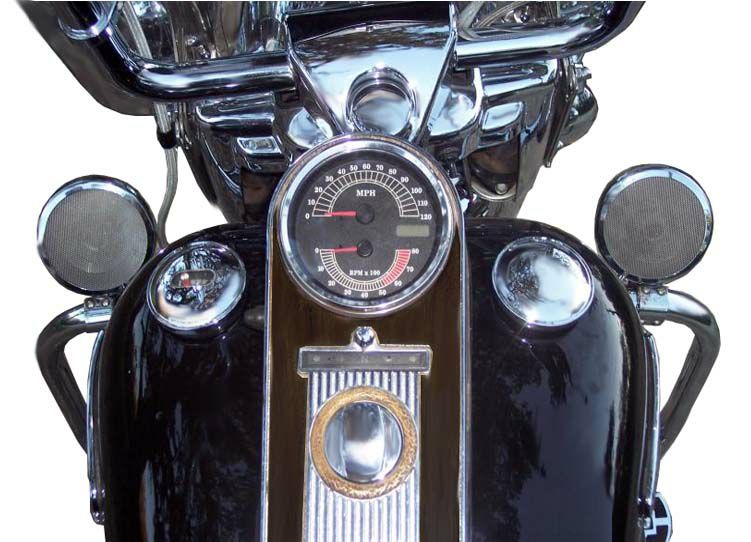 RUMBLE ROAD プレミアム・ステレオスピーカー　32W+32Wアンプ内蔵　クローム　1.25インチ-01