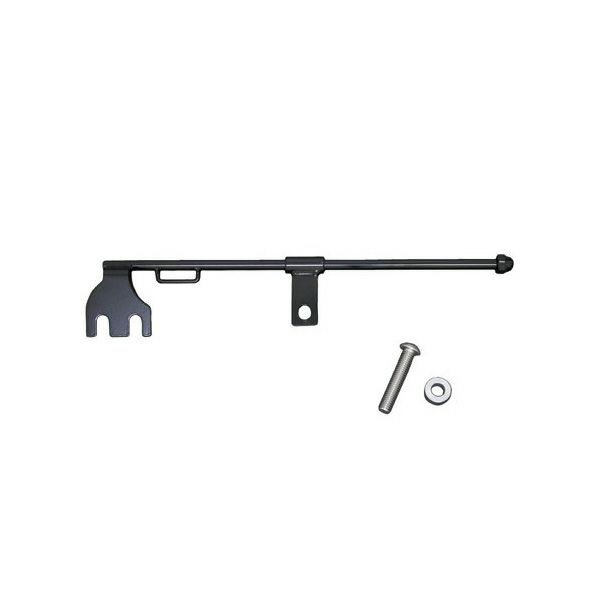 キジマ　サドルバッグレール　スチール製ブラック　右側　'06以降ダイナ-01