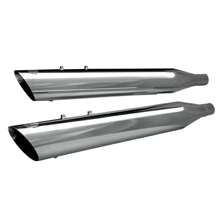 S＆S 4インチ レースツアーマフラー スラッシュダウン/クローム-01