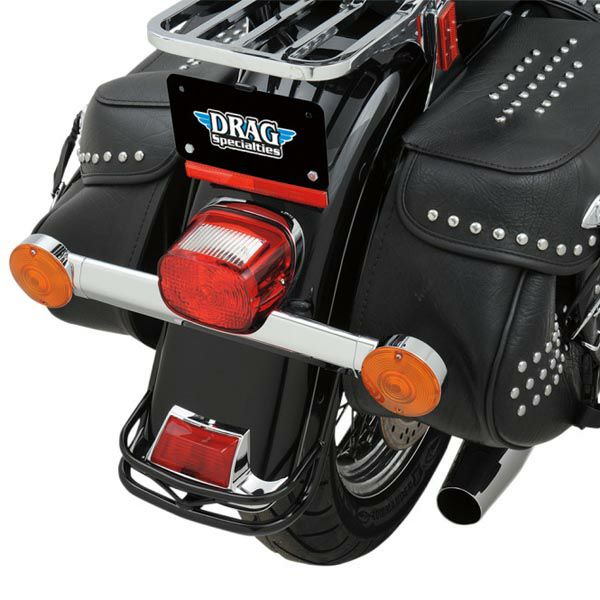 Drag Specialties ブラック　リアフェンダーレール-01