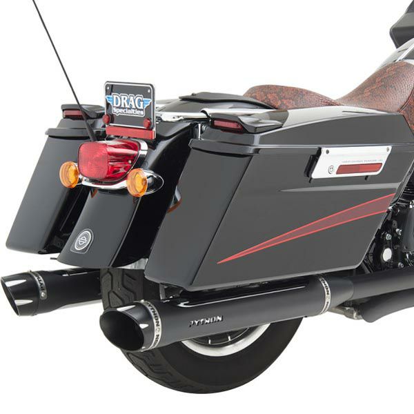 パイソン(PYTHON)RAYZER　スリップオンマフラー 4インチ ブラックシールド-01