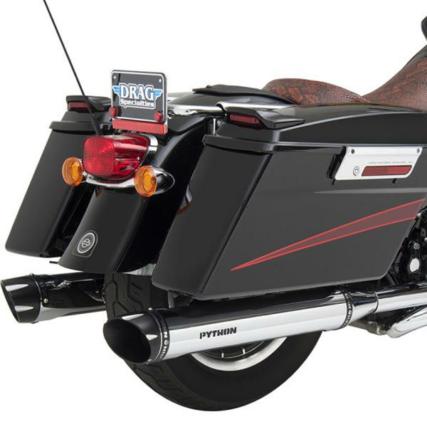 パイソン(PYTHON)RAYZER　スリップオンマフラー 4インチ クロームシールド-01