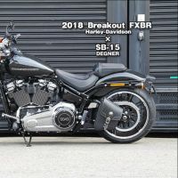 DEGNER（デグナー）レザーリジット　サドルバッグ　ソフテイル用/ブラック-01