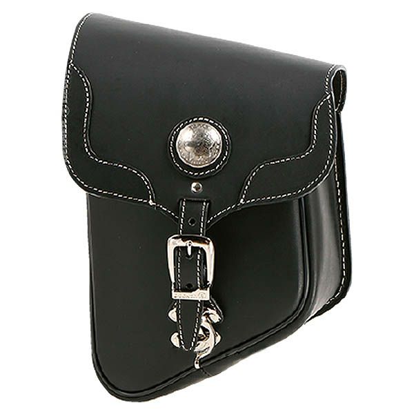 DEGNER（デグナー）レザーリジット　サドルバッグ　ソフテイル用/ブラック-03