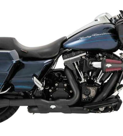 バンス＆ハインズ （VANCE&HINES）パワーデュアル エキパイ（触媒なし） 2009～2016　ツーリング用 ブラック