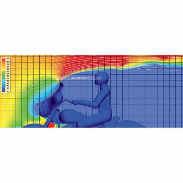 Memphis Shades スポイラー ウインドシールド　スモーク　6.5インチ-03