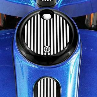 ハーレー、ツーリングモデル用Grill・フューエルドア コントラストカット　パフォーマンスマシン