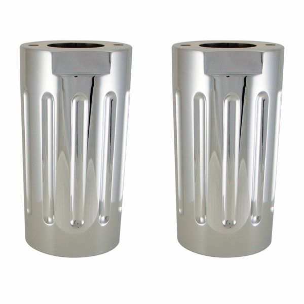 V-Factor Ball Milled ビレット フォークスライダーカバー　クローム-01