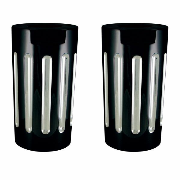 V-Factor Ball Milled ビレット フォークスライダーカバー　コントラスト-01