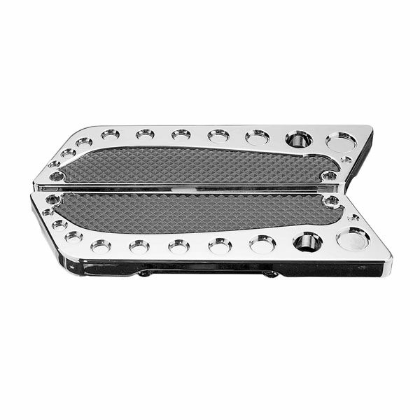 Precision Billet Teardrop サドルバッグラッチ クローム-01