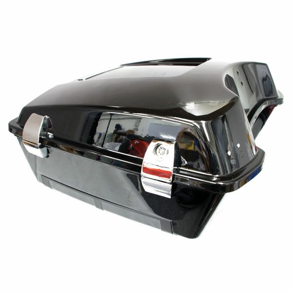 コンプリート CHOPPEDツアーパック ビビッドブラック、プレミアムラッチ ラウンドバックレスト リフレクター無し-02