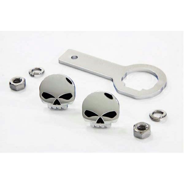 V-Twin スカル・ライセンスプレートマウンティングハードウェア-01