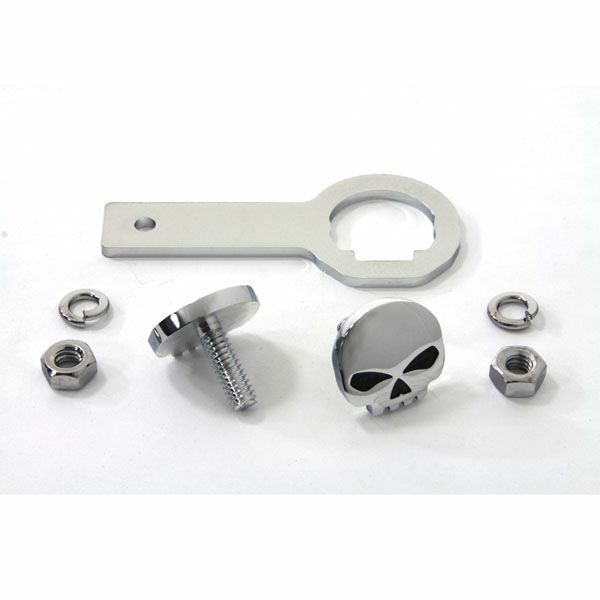 V-Twin スカル・ライセンスプレートマウンティングハードウェア-02
