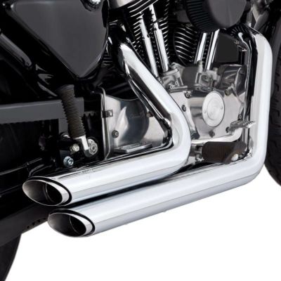 バンス＆ハインズ （VANCE&HINES） Shortshots Staggered フルエキ・マフラー クローム スポーツスター