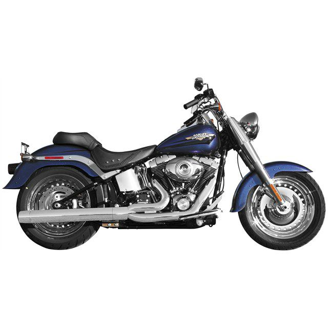 RUSH 2-in-1 2インチバッフル付 フルエキゾースト・マフラー FULL SYSTEMS クローム-01