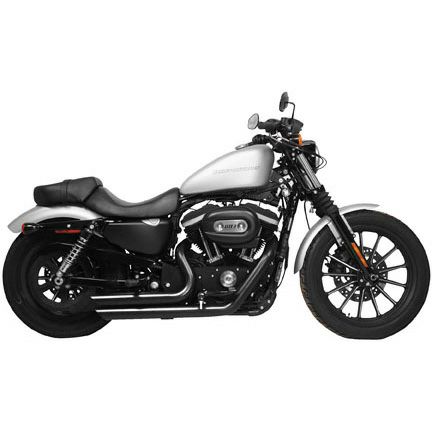 RUSH FULL SYSTEMS Short SlashDown ブラック FOR '04-'13 XL-01