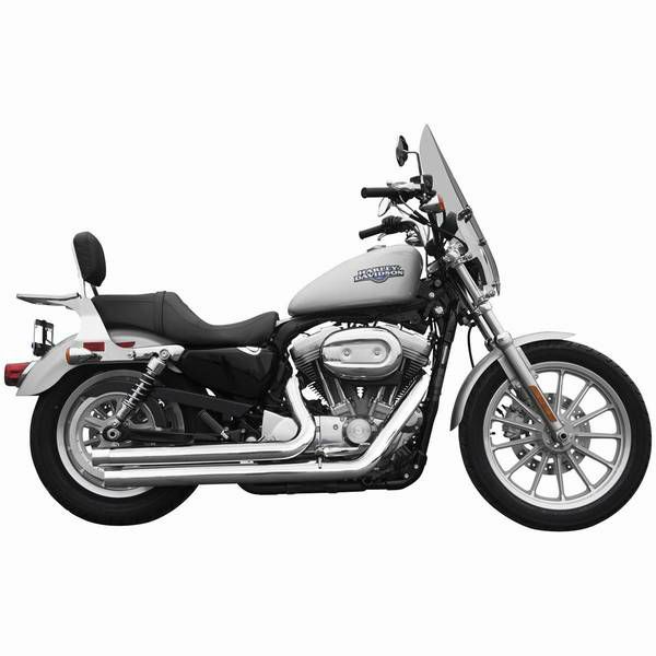 RUSH FULL SYSTEMS CROSSOVER StraightTip クローム FOR '04-'13 XL-01