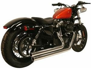 RUSH FULL SYSTEMS CROSSOVER StraightTip クローム FOR '04-'13 XL-02