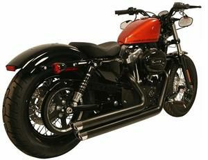 RUSH FULL SYSTEMS CROSSOVER AngleTip ブラック FOR '04-'13 XL-02