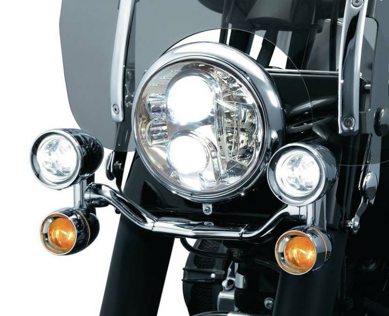 WMW LED 7インチ・ヘッドライト　クローム　ツアラー、FLソフテイル,FLD用-01